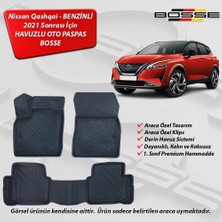 Nissan Qashqai Paspas Araca Özel (Benzinli) 2021 Sonrası BOSSE 3D Havuzlu Oto Paspas