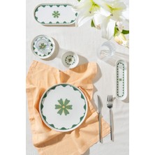 Soley Florika | 28 Parça 6 Kişilik Porselen Kahvaltı Takımı