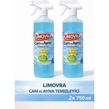 Limovra Cam - Ayna Temizleyici 2'Lİ SET 750ML  - Bitkisel