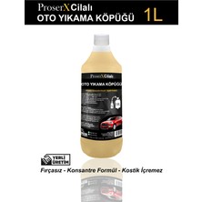 Proserx Cilalı Oto Yıkama Köpüğü 1l Fırçasız - Konsantre Formül - Kostik Içermez (1L->100L)