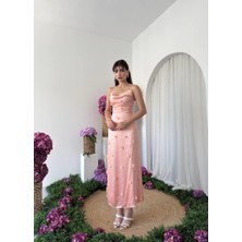 Femora Moda Dora Çiçek Detaylı Elbise