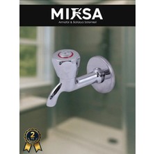 Mixsa Kısa Tekli Musluk Çevirmeli Duvardan