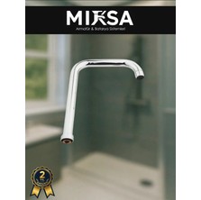Mixsa Köşe Boru, L Boru Mutfak Eviye Musluk Aç-Kapa Batarya Borusu