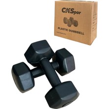 PremiumPort 3kg x 2 Dambıl Seti, Siyah, Sağlam ve Hafif Antrenman Aksesuarı