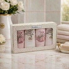 Özdilek 4’lü Mutfak Havlusu 40X60 cm %100 Pamuk Nakışlı Set – Yumuşak Emici Şık Tasarım
