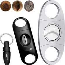 Hakay 3'lü Puro Makası Seti - Çift Bıçak, V-Kesici ve Punch Kesici