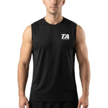 Torq Athletics Sıfır Kol Tişört Medium - Siyah