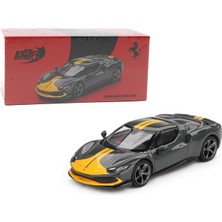 Bbr Ferrarı 296 Gtb Trim Fıorano 2024 Gri 1/64 Model Araba