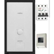 Veito Blue E 24 Kw Trifaze Şofben , Merkezi Sistem Sigorta ve Kutusu Dahil Paket