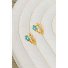 Güneyler Altın Ve Mücevherat Çicek Çocuk Küpesi 22 Ayar