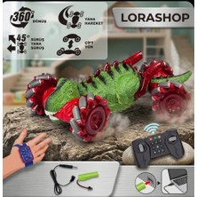 Vardem Uzaktan Kumandalı Full Fonksiyon Bilekten Kontrol Şarjlı 2.4g Dinozor Araba