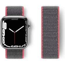 Esranın Dünyası Newface Apple Watch 38MM Hasırlı Cırtcırtlı Kordon - Pembe RSMRK34-ESRDNS