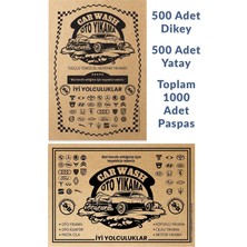 120G Oto Paspas Kağıdı 1000 Adet 35X50CM Baskılı Kalın Kağıt