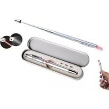 Calperia Çok Fonksiyonlu Lazerli ve LED Işıklı Mıknatıslı Pointer Kalemi