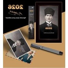 Hakay 2026 Yılına Özel Ajanda ve Ayraç Kartpostal Seti - Gri