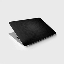Calperia Siyah 3 Boyutlu Desenli Laptop Sticker, Notebook Kaplama Etiketi