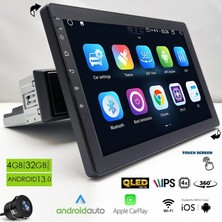 Newfron NF-H1R Android Ekran Multimedya 10.1 Inç 4+32GB Android 13 4 Çekirdek Oynar Başlık
