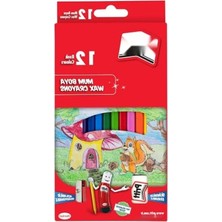 Calperia 12'li Silinebilir Pastel Boya Seti - Parlak Renkler