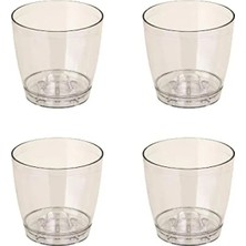 Calperia 4 Adet Düz Orkide Saksısı, 2.3 Litre Kapasite