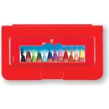 Calperia 12 Renkli Altıgen Pastel Boya Seti, Plastik Kutu