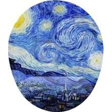 Calperia Yıldızlı Gece Temalı Bilek Destekli Mouse Pad