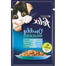 Calperia Çifte Lezzet Somon ve Alabalık Kedi Yaş Maması, 26 x 85 gr