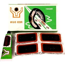 Calperia Bisiklet Lastiği Yaması, 24 Adet ve Yapıştırıcı Içeren Set