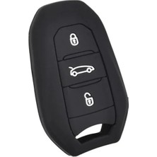 Calperia Silikon Anahtar Kılıfı - Citroen C4 C5 C3 Aircross Uyumlu