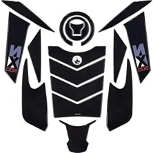 Calperia 17 Parça Kaydırmaz Tank Pad - 6d Karbon Kaplama