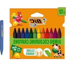 Calperia Elleri Kirletmeyen Üçgen Pastel Boya, 12'li Kutu