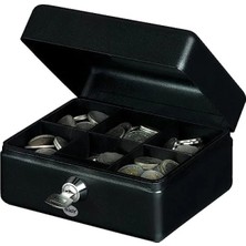 Calperia Portatif Bozuk Para Kutusu, Siyah