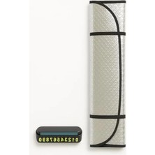 Calperia Katlanabilir Güneşlik ve Park Numaratörü Seti - Uv Koruma