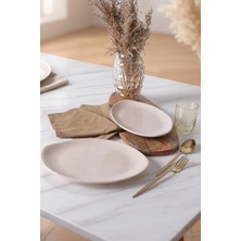Keramika Krem Bloom Kayık Tabak 31 cm 2 Adet 030