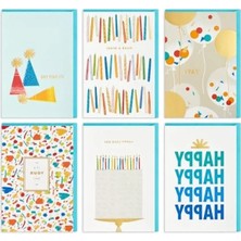 Calperia Zarflı Doğum Günü Kartı Seti - 36 Adet