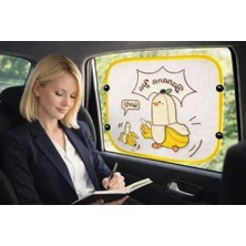 Calperia Katlanabilir Oto Yan Cam Güneşliği - 2 Adet Vantuzlu