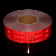 Calperia Tüvtürk Onaylı Kırmızı Reflektör Bant, 1 Metre Boy ve 5 cm Genişlik