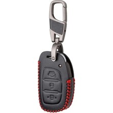 Calperia Deri Anahtar Kılıfı - Hyundai Araç Modelleri Için Uyumlu