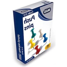 Calperia Renkli Harita Çivisi Seti, 18 Adet