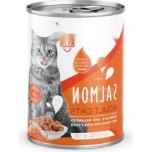 Calperia Kısırlaştırılmış Kediler Için Somon Parça Etli Yaş Mama, 400 G x 12 Adet