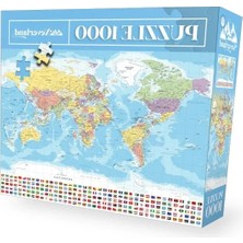 Calperia 1000 Parça Dünya Haritası Puzzle