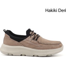Gönderi(r) Erkek Kum  Bağcıklı Hakiki Deri Comfort Ayakkabı