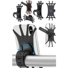 Calperia Esnek Lastikli Motorsiklet ve Bisiklet Telefon Tutucu