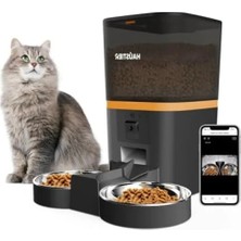 Calperia Gece Görüşlü Akıllı Kedi Mama Kabı - 1080P Fhd Kamera ile