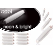Ahmet Otomotiv (8 Adet) Neon Parmak LED Lamba Beyaz 12 V 24 V