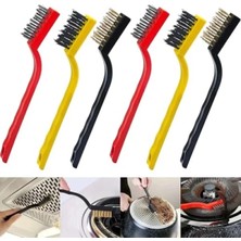 Calperia 6'lı Mini Tel Fırça Seti - Pirinç, Çelik ve Naylon Fırçalar ile Derin Temizlik