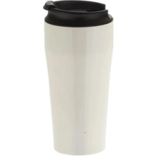 Calperia 400 ml Krem Renkli Bardak Termos - Sıcak ve Soğuk Içecekler Için Uygun