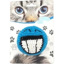 Calperia Mavi Emoji Amigurumi Kedi Oyuncağı - Eğlenceli ve Yumuşak