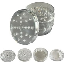 Calperia 4 Katmanlı Şeffaf Plastik Baharat Öğütücü (60MM)