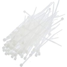 Calperia Dayanıklı Beyaz Kablo Bağları 100 x 2.5 mm (50 Adet)