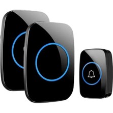 Calperia Kablosuz Kapı Zili 1 Buton 2 Alıcı ile 300 Metre Çekim Mesafesi